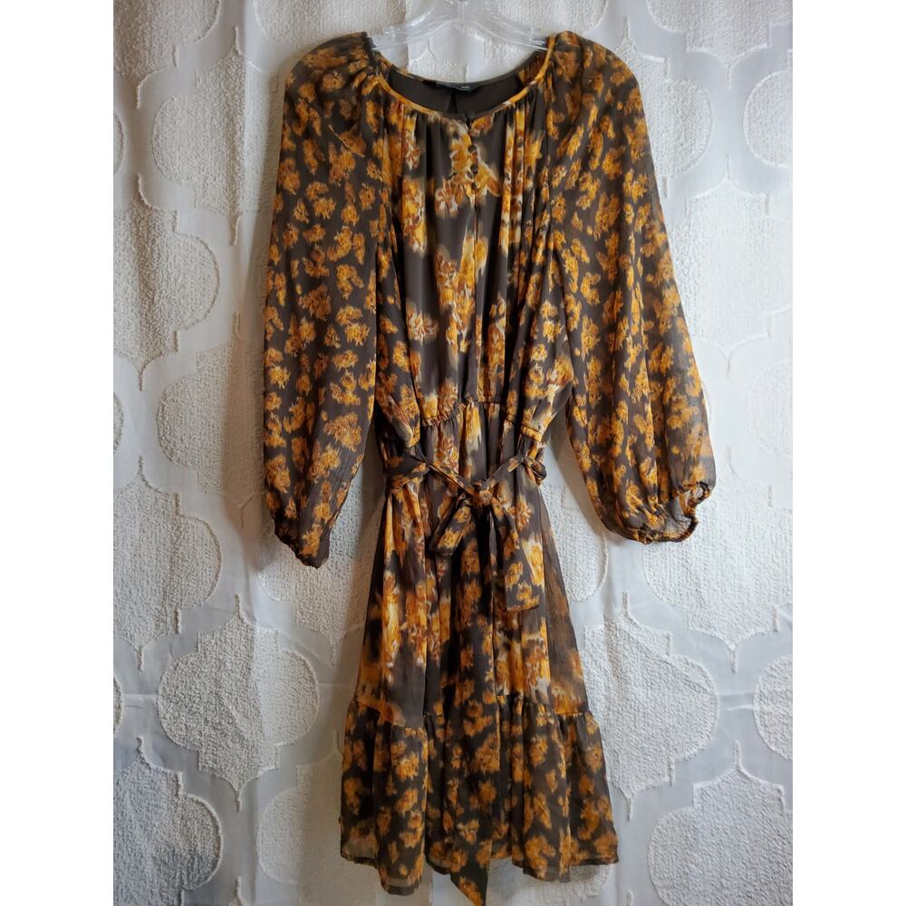 #307 Excellent Pre-Owned Women's Simply Vera Wang Short Print Mix Dress Size XL